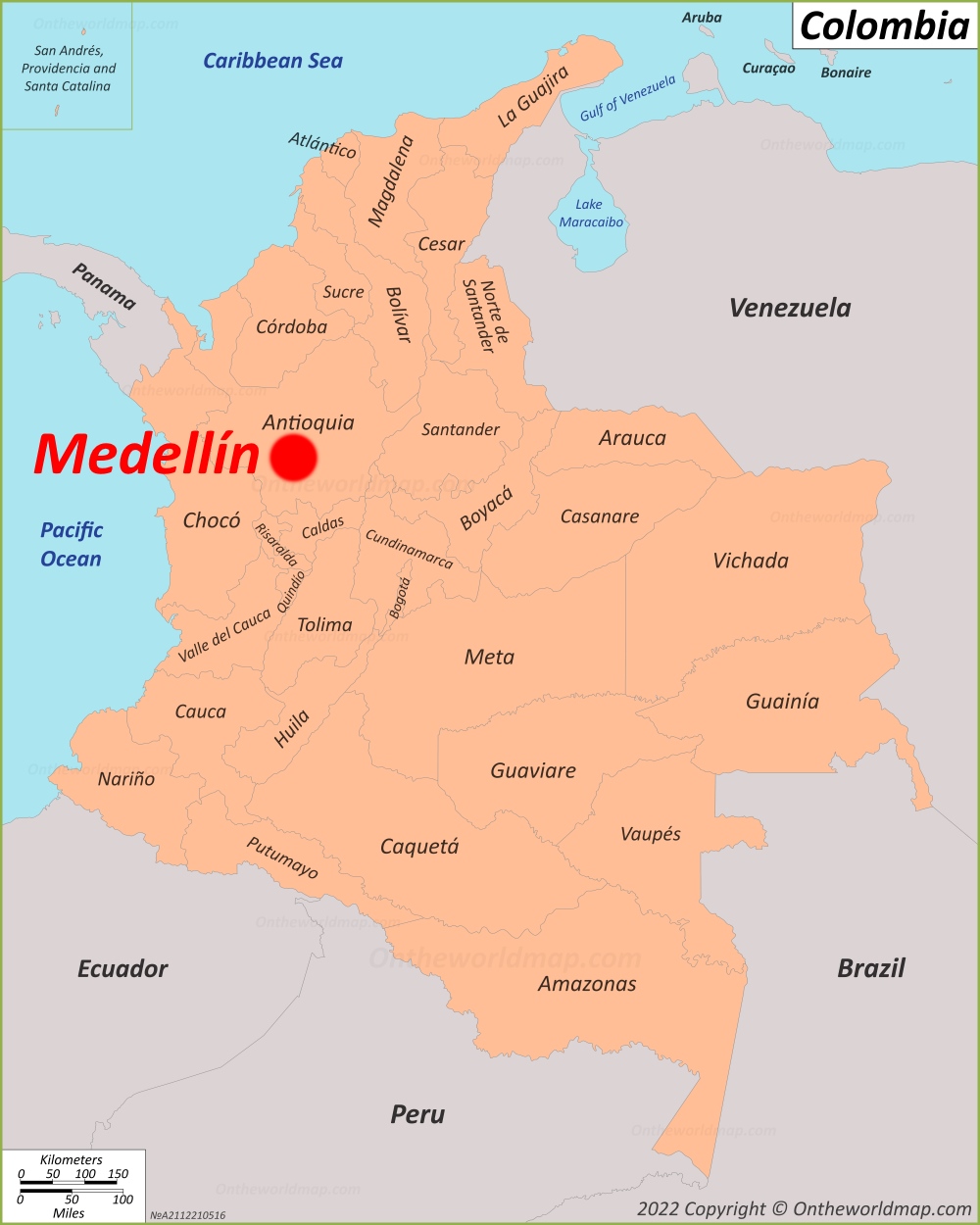 Medellín Localización Mapa