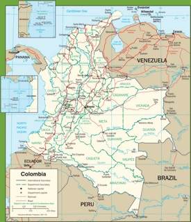 Mapa politico de Colombia