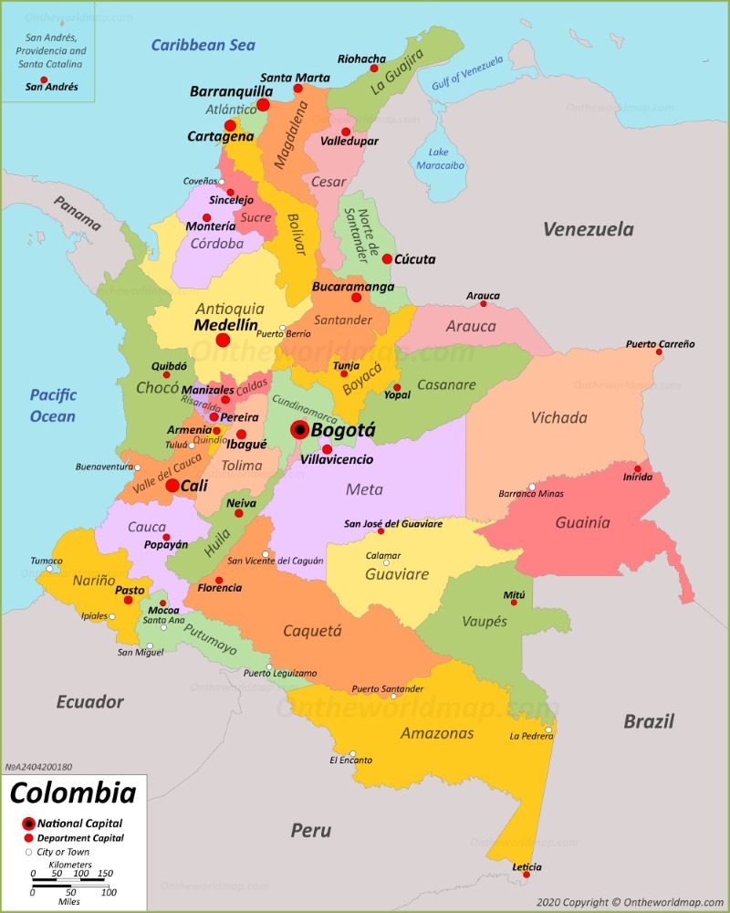 Colombia Map Detailed Maps Of Republic Of Colombia 68500 | Hot Sex Picture