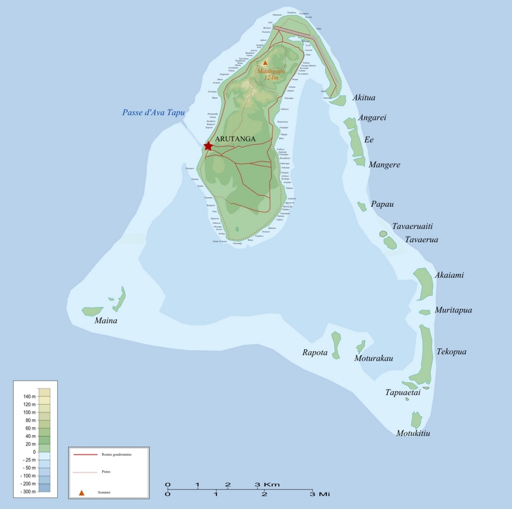Aitutaki map