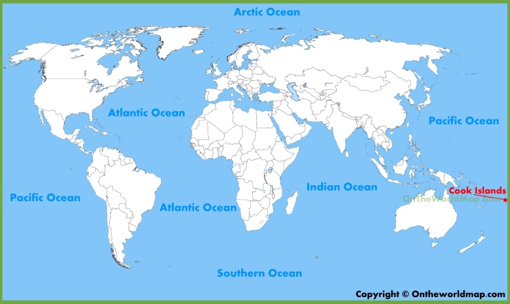 Cook Islands location on the World Map