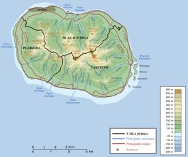 Rarotonga map