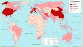 World Coronavirus Map 30 March 2020