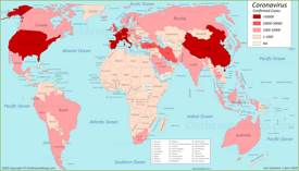 World Coronavirus Map 1 April 2020