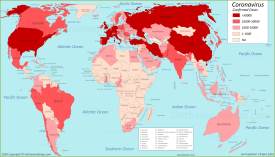 World Coronavirus Map 23 April 2020