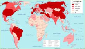 World Coronavirus Map 24 April 2020