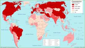 World Coronavirus Map 29 April 2020
