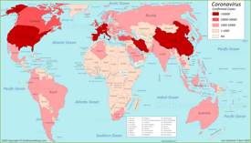 World Coronavirus Map 4 April 2020