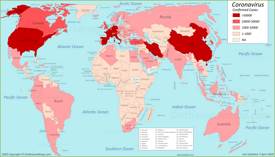 World Coronavirus Map 5 April 2020