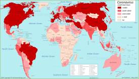 World Coronavirus Map 1 May 2020