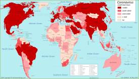 World Coronavirus Map 20 May 2020