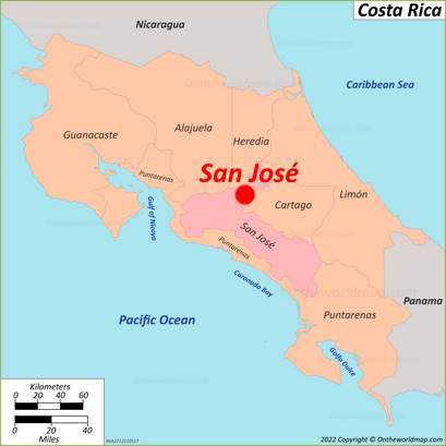 San Jos Map Costa Rica Detailed Maps Of San Jos San Jose Location On The Costa Rica Map Min 