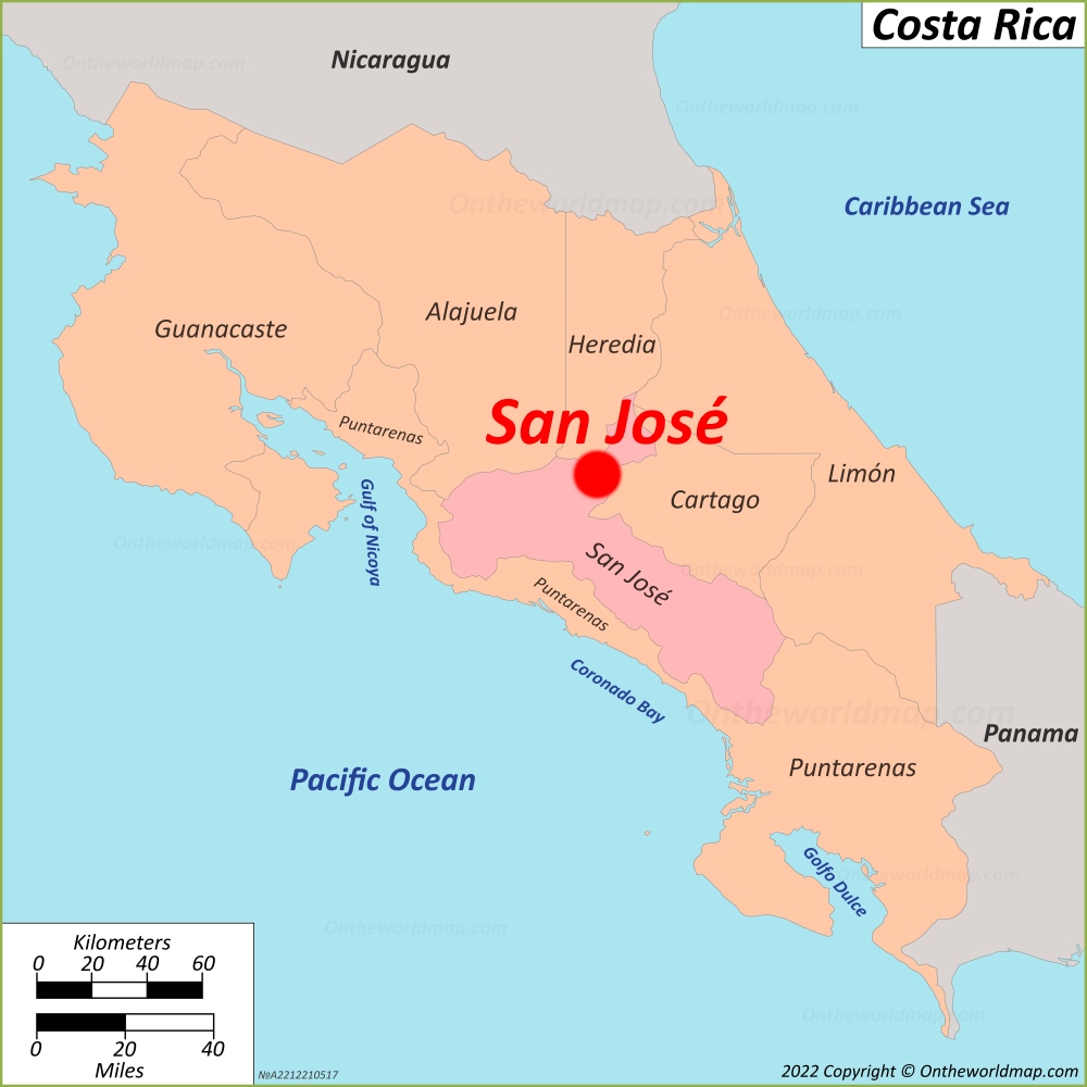San Jos Map Costa Rica Detailed Maps Of San Jos 