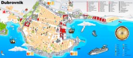 Dubrovnik tourist map