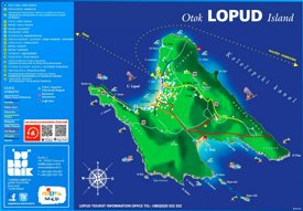 Lopud Island tourist map
