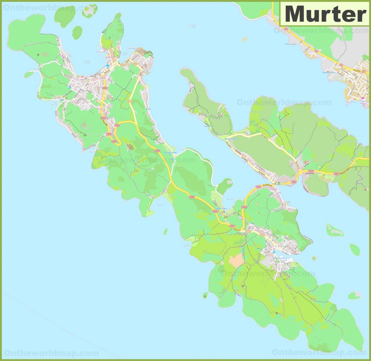 Murter Island Map