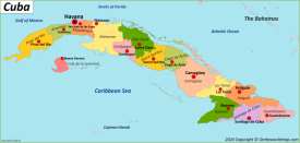 Cuba Provinces And Capitals Map