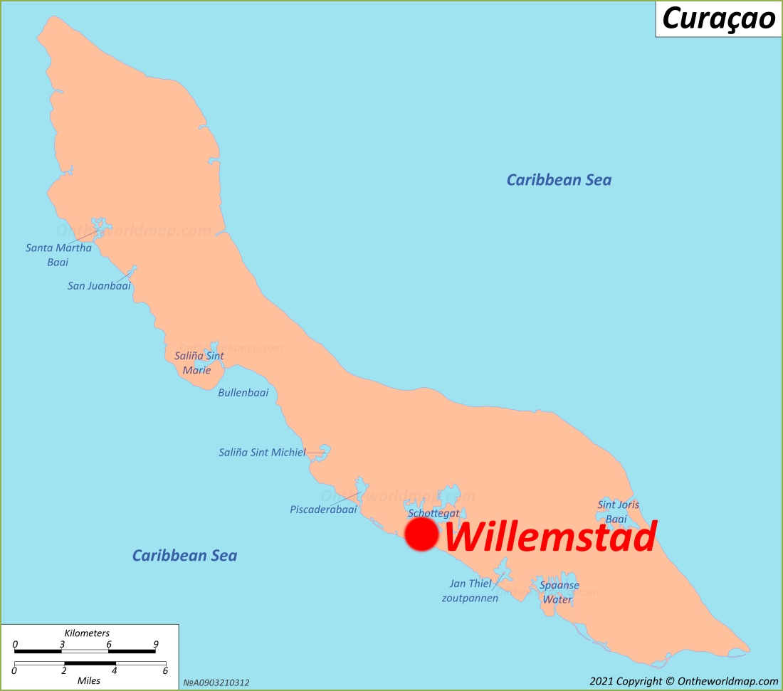 Willemstad Location Map