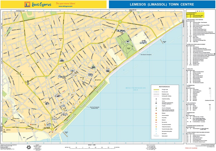Limassol hotel map