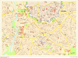 Nicosia tourist map