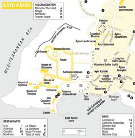Kato Paphos Map