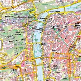 Prague street map