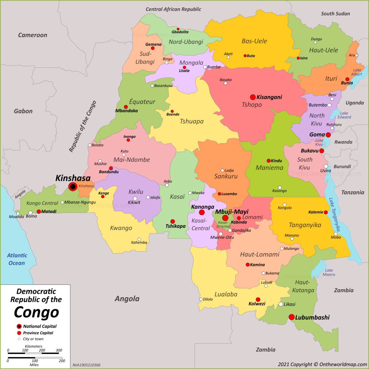 Democratic Republic Of The Congo Maps Maps Of DR Congo DRC Congo 