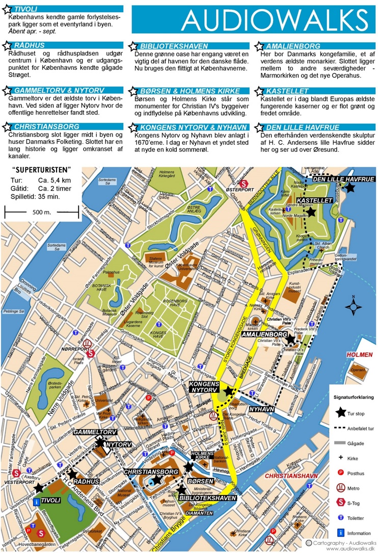 Copenhagen city center map