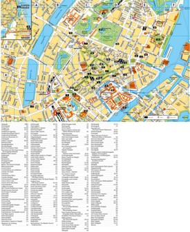 Copenhagen tourist attractions map