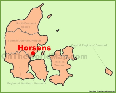 Horsens Location Map