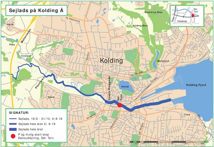 Kolding city map