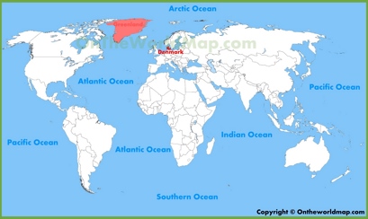 Denmark Location Map