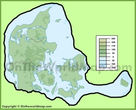 Denmark Physical Map