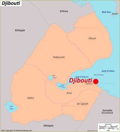 Djibouti City Location Map