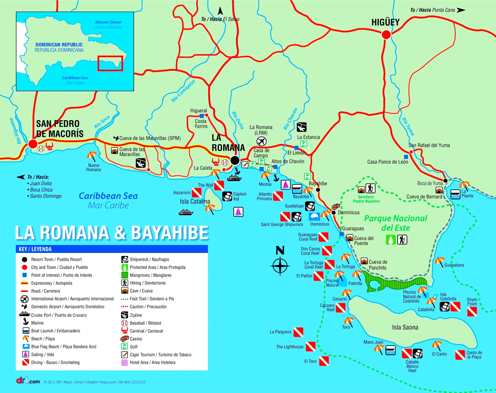 la romana cruise port map