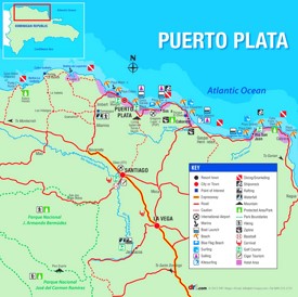 Puerto Plata tourist map