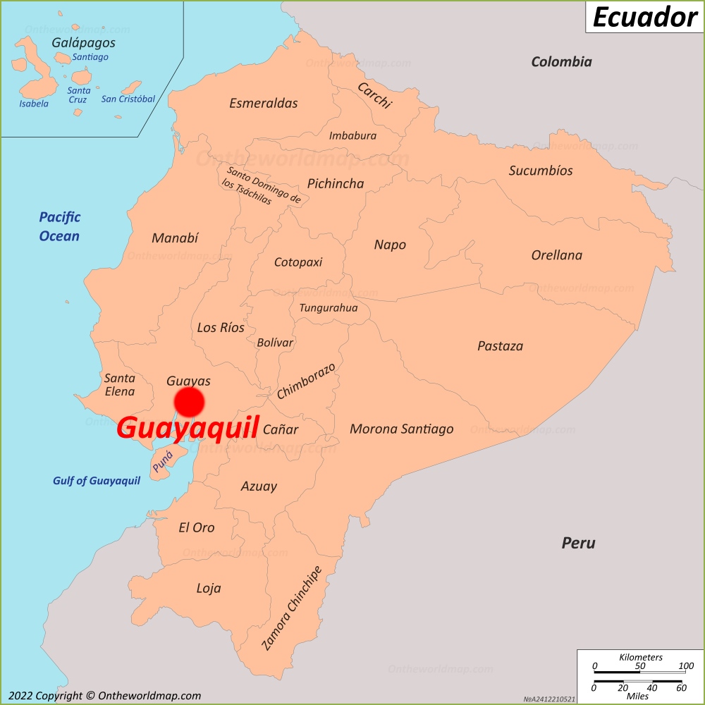 Guayaquil Localización Mapa