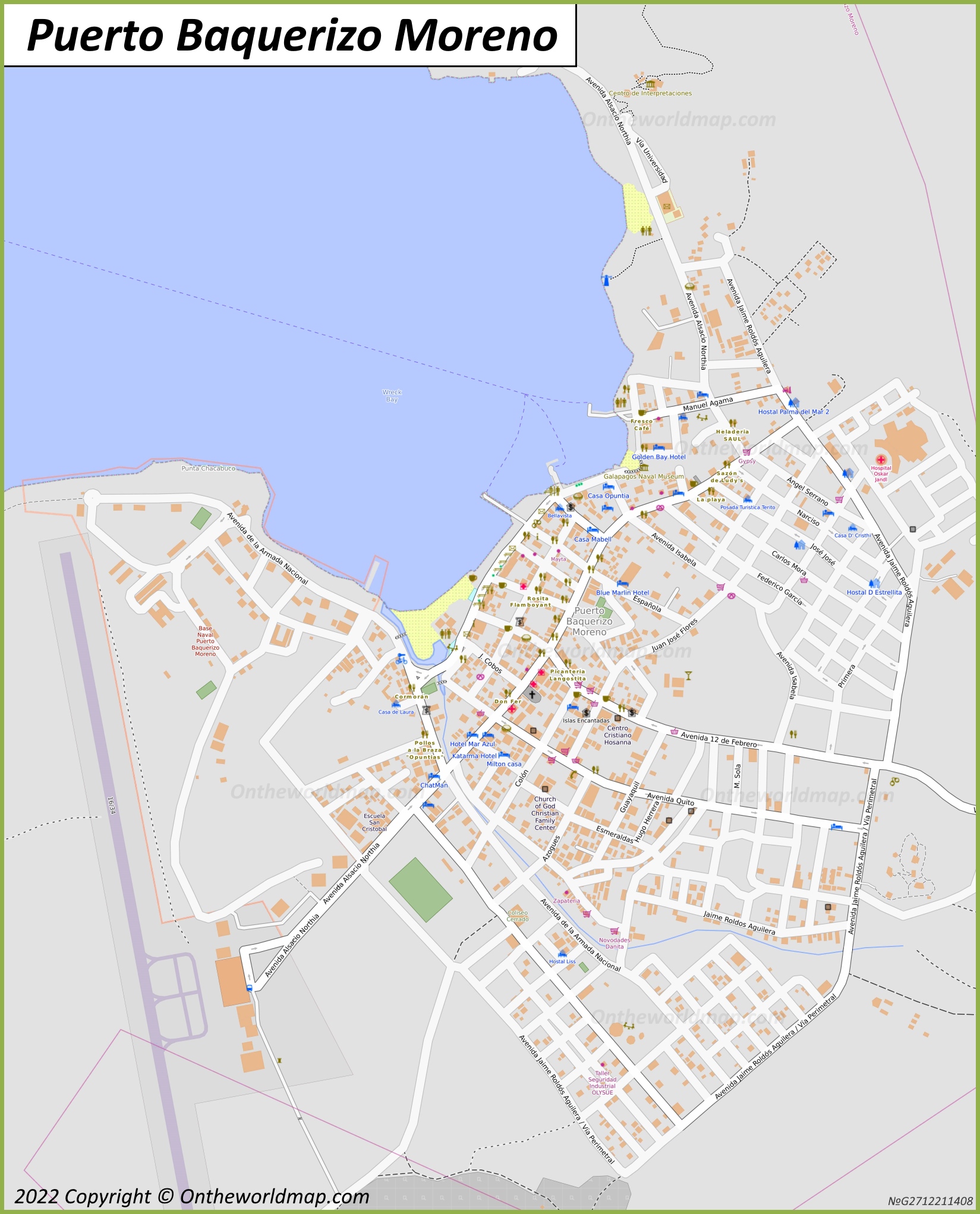 Mapa de Puerto Baquerizo Moreno