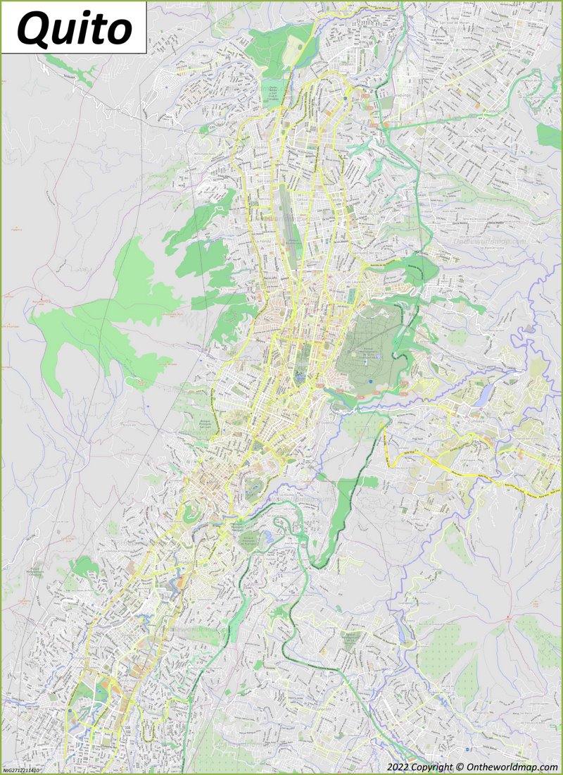 Mapa De Quito Ecuador Mapas Detallados De San Francisco De Quito   Detailed Map Of Quito Max 