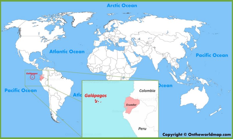 Galápagos Location On The World Map