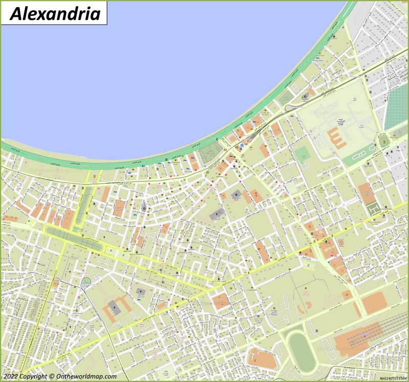 Alexandria City Centre Map