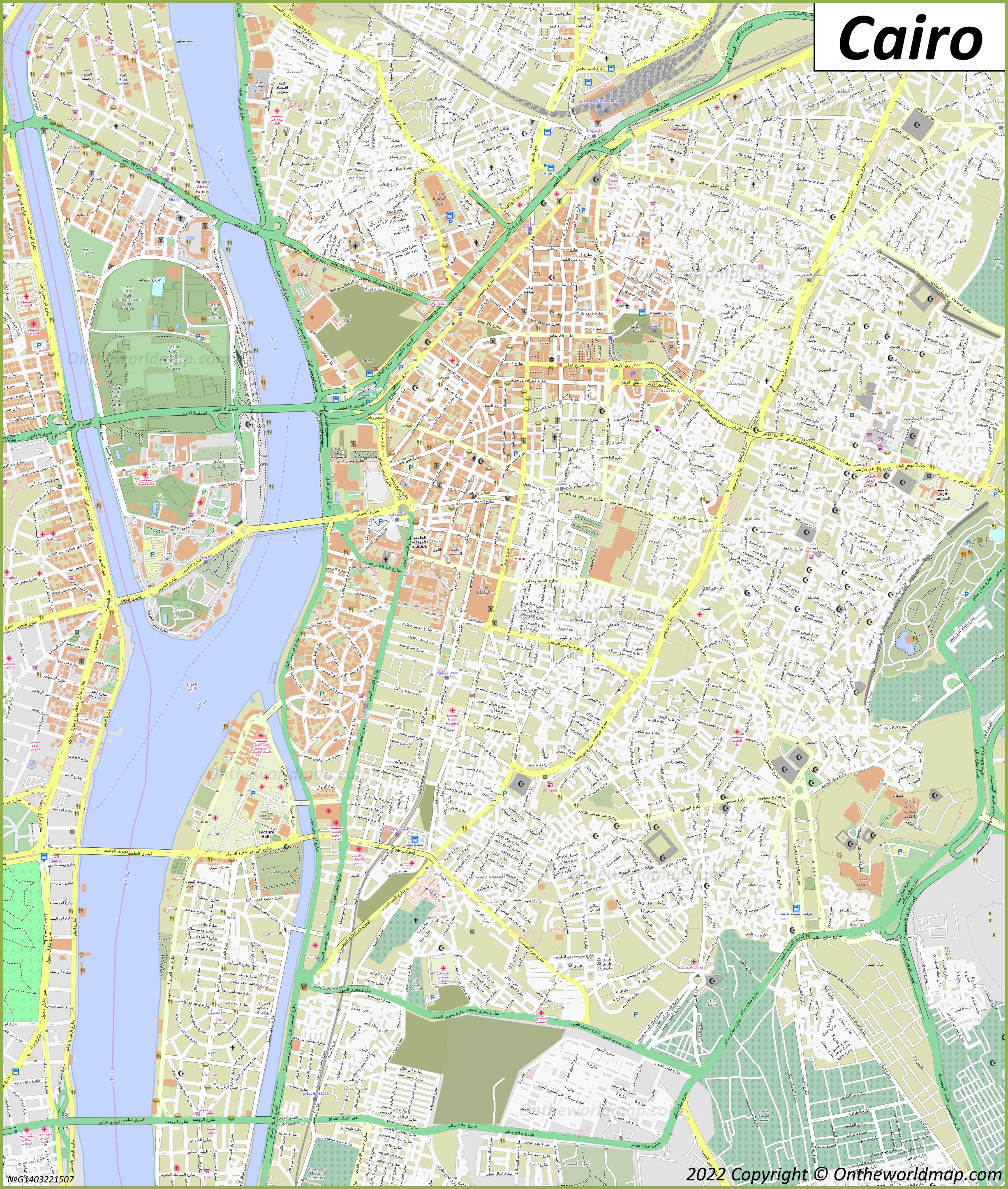 Cairo City Centre Map