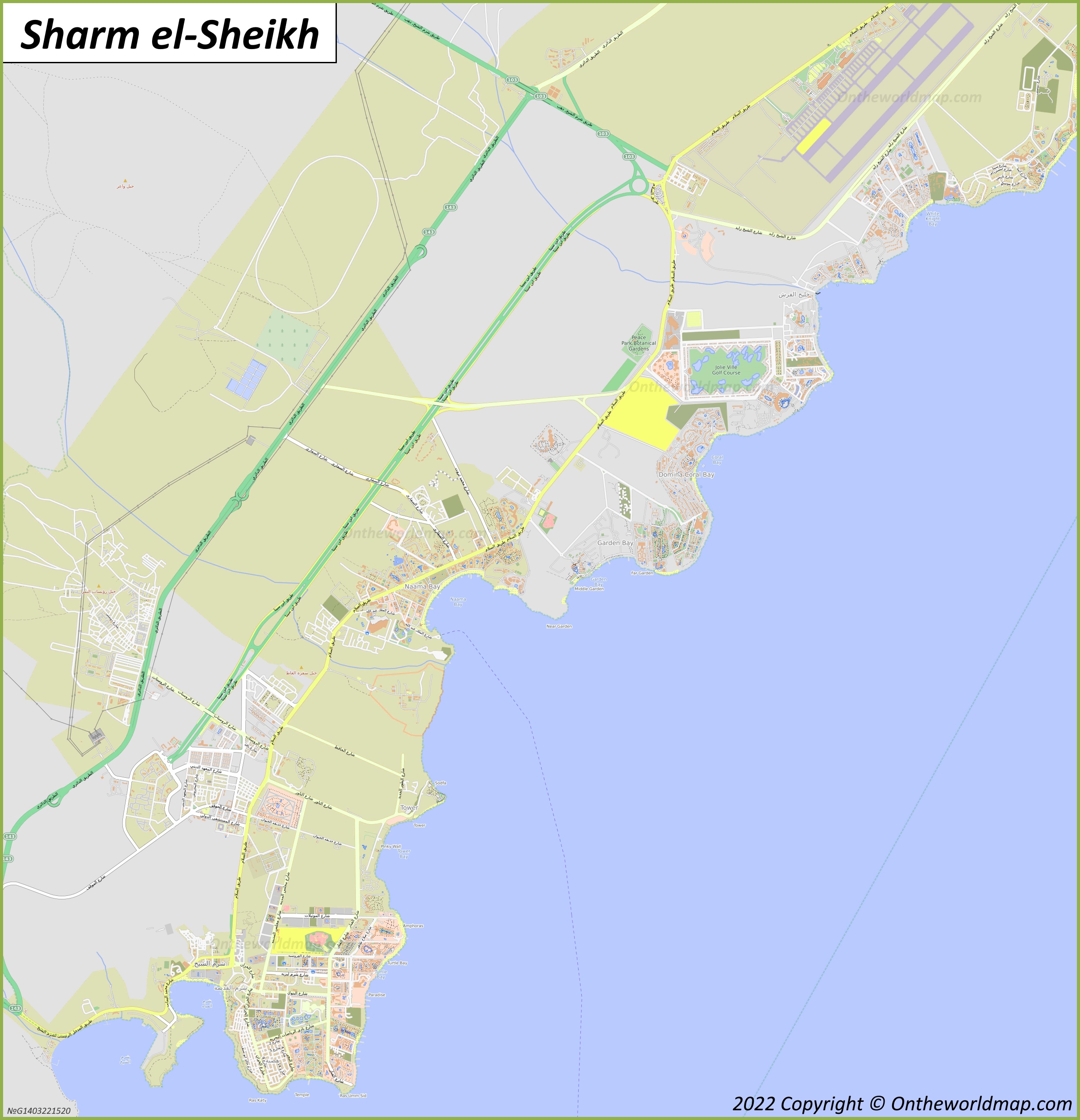 Map of Sharm el-Sheikh