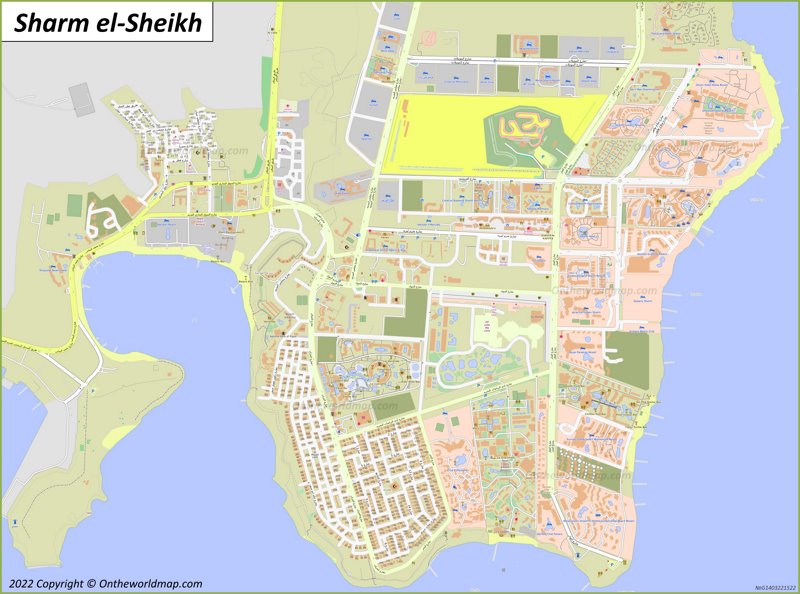 Sharm El Sheikh Old Town Map Max 