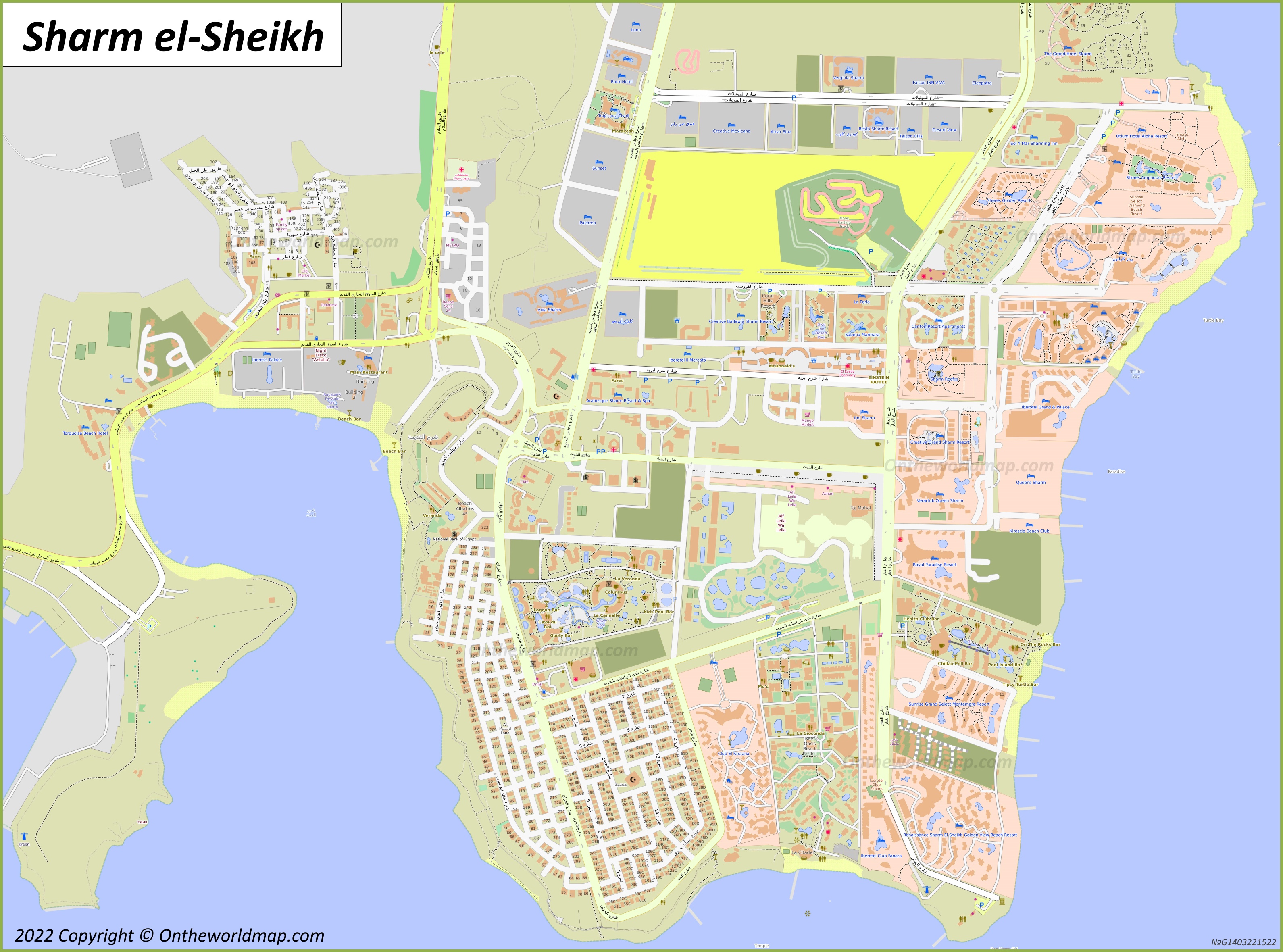 Sharm el-Sheikh Old Town Map