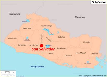 San Salvador Location Map