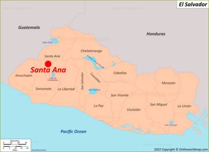 Santa Ana Location Map
