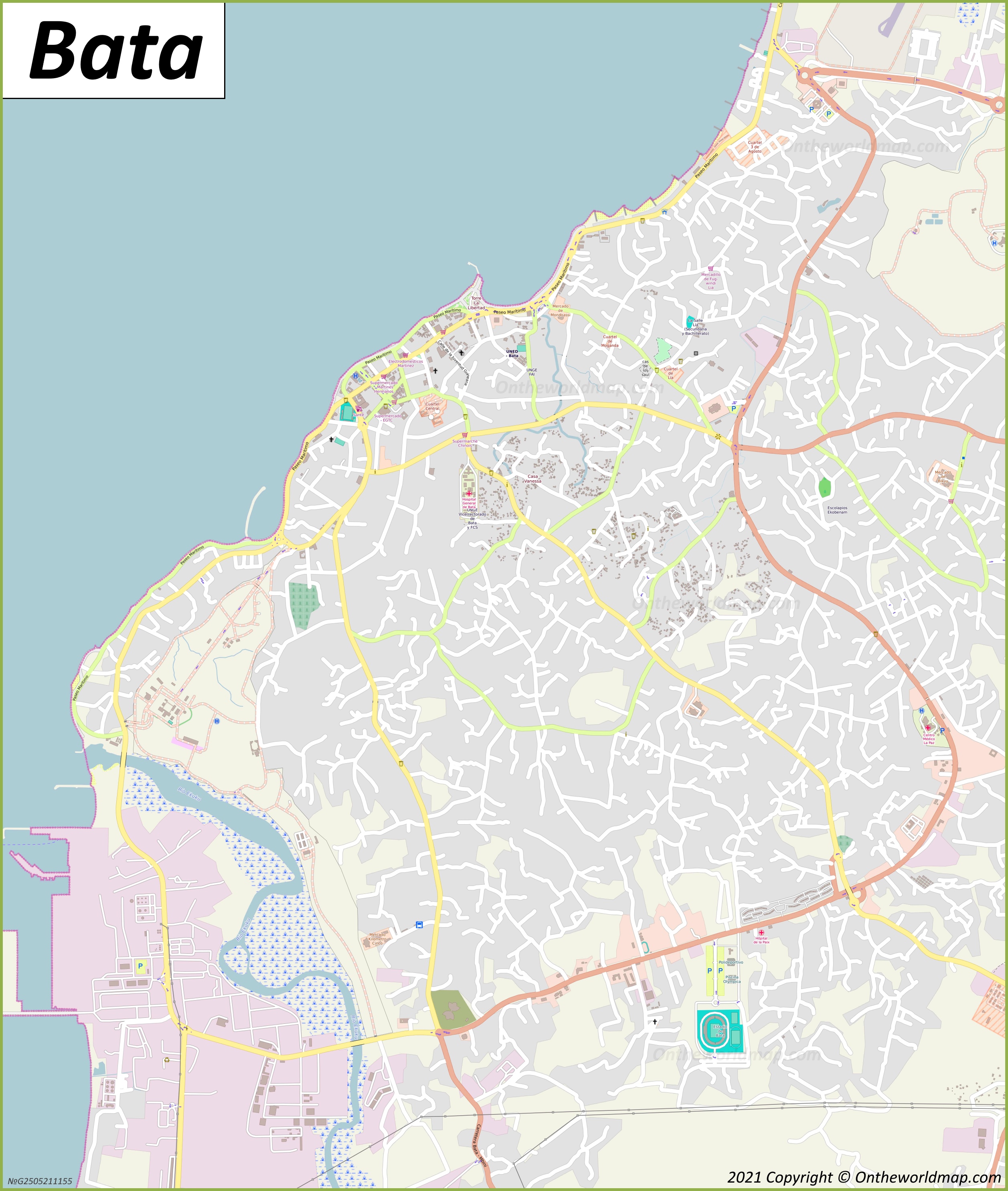 Map of Bata