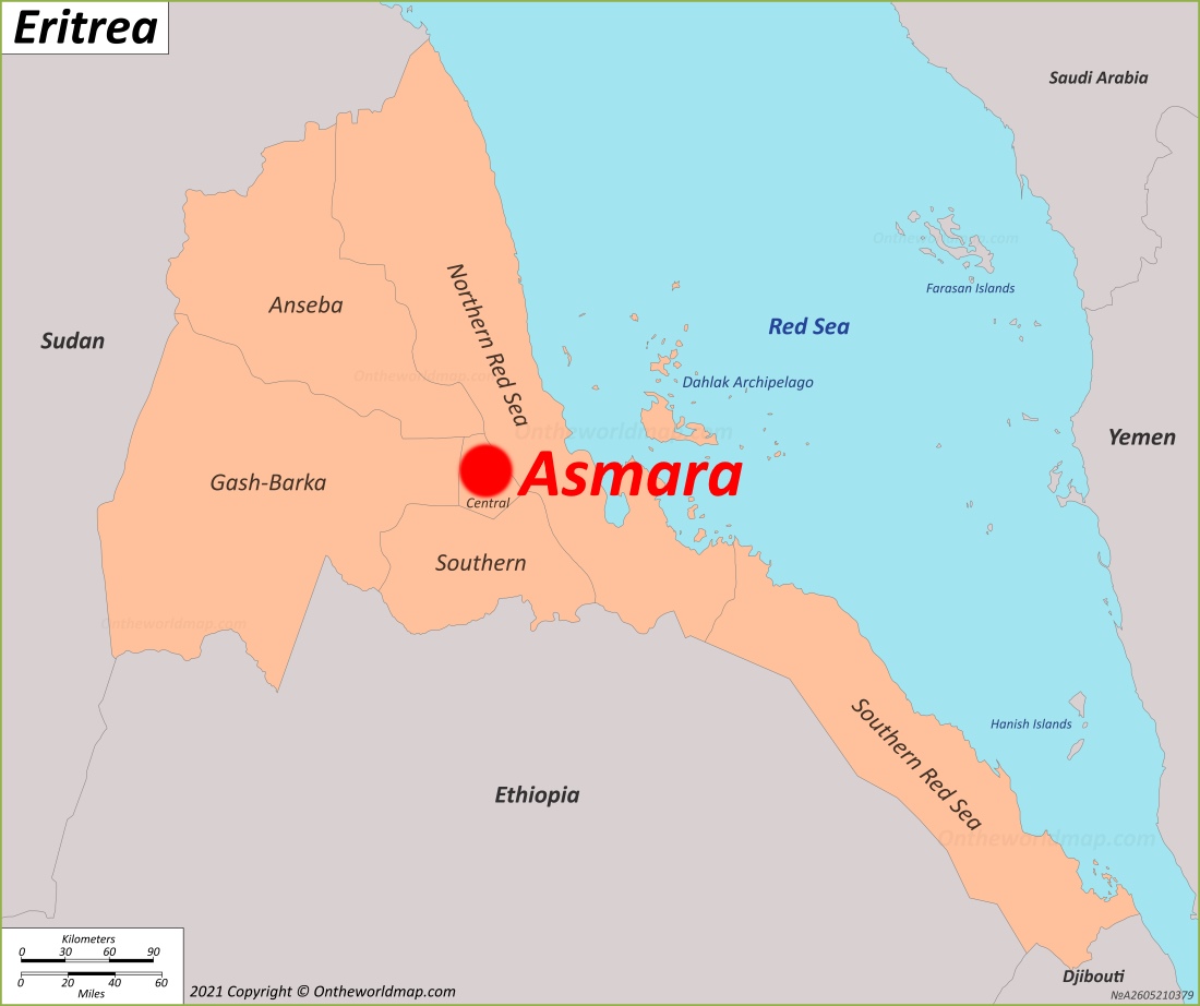 Asmara Location Map