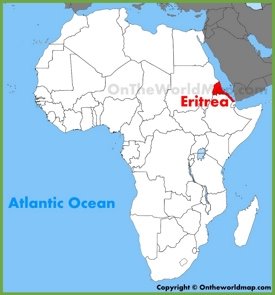 Eritrea location on the Africa map